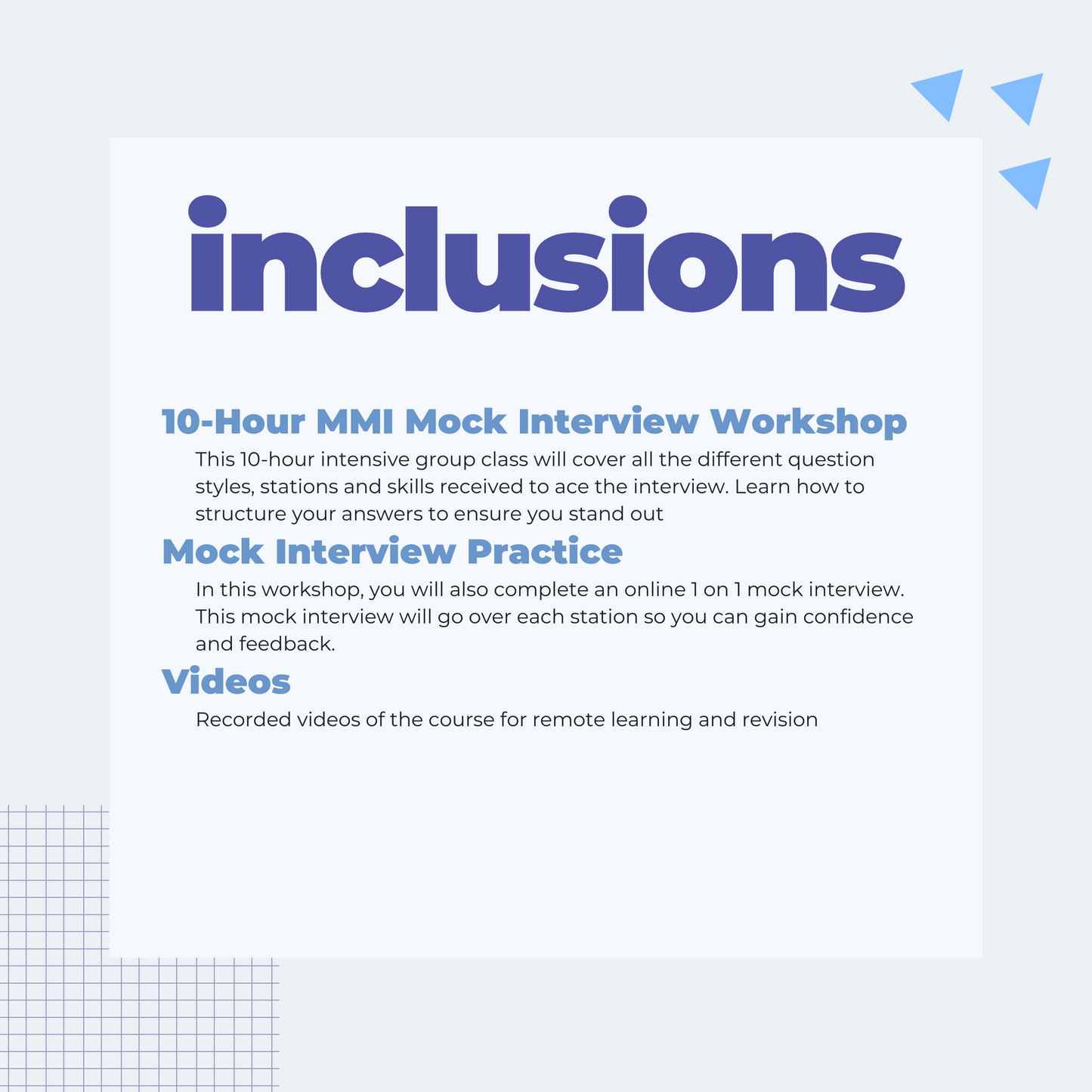 MMI Interview Classes + Mock Interview