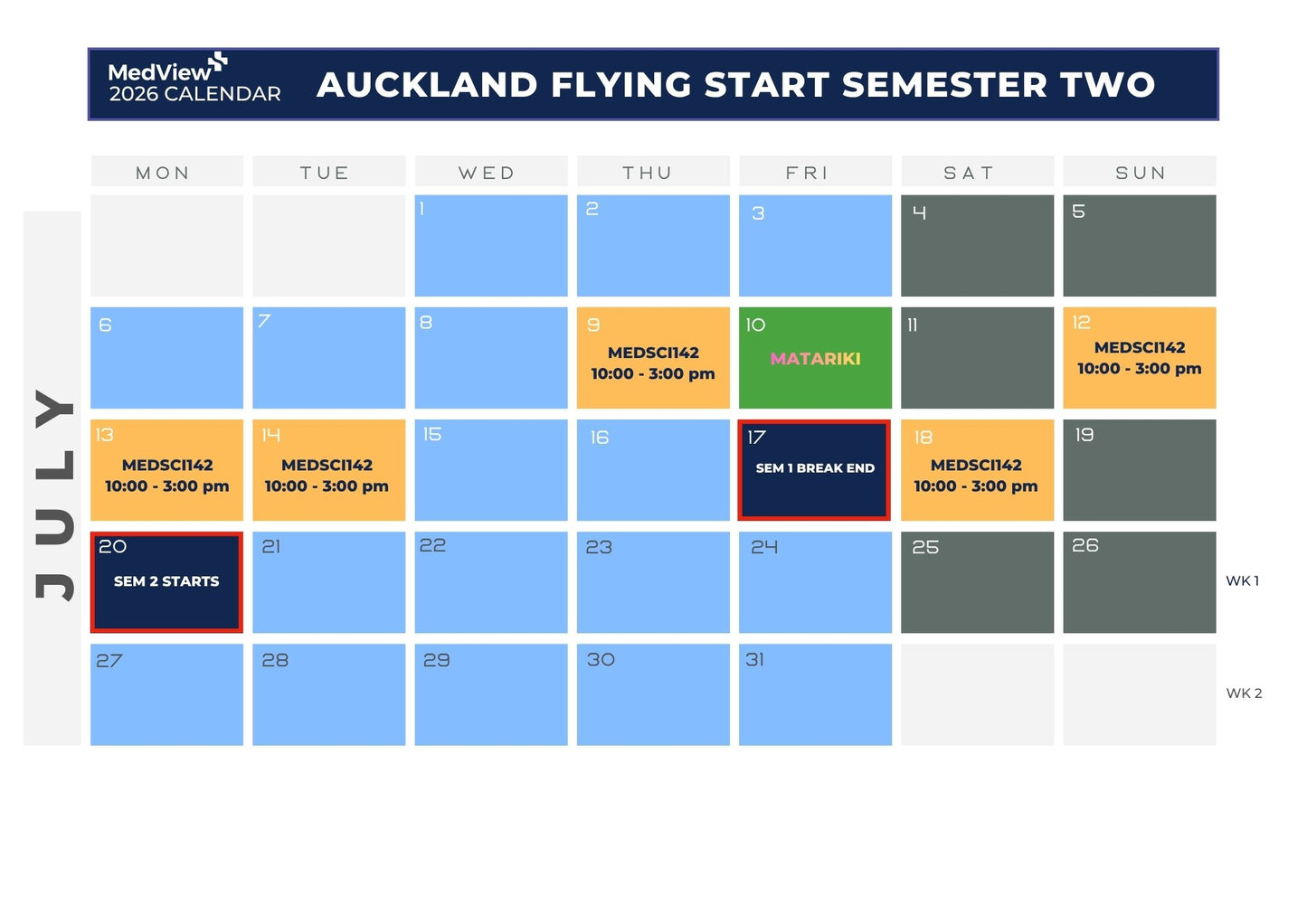 Auckland HSFY Summer Classes - MedView New Zealand